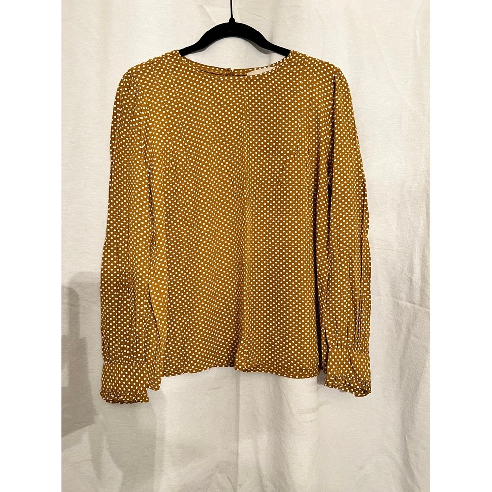 Mustard/Deep Yellow LOFT Blouse